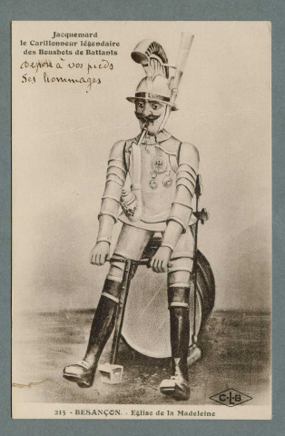 Jacquemard le Carillonneur légendaire des bousbots de Battant