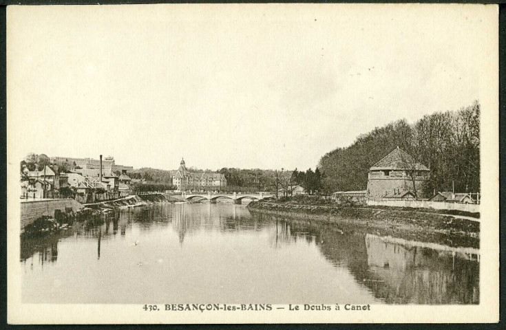 Le Doubs à Canot