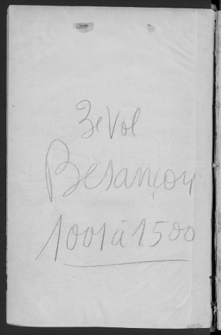 Volume 3, nos 1001 à 1500