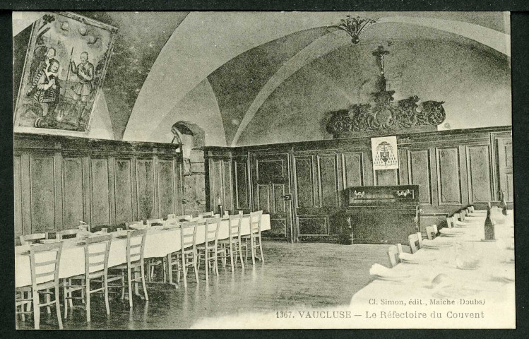 Le couvent, réfectoire