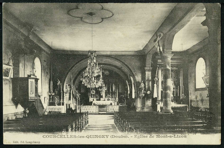 Intérieur de l'église de Mont-sur-Lison