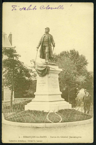 Vue de la statue du général Jeanningros