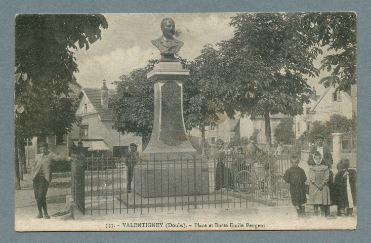 Place et buste d'Emile Peugeot