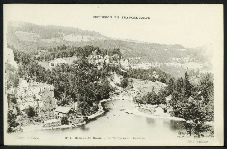 Bassins du Doubs. Le Doubs avant la chute