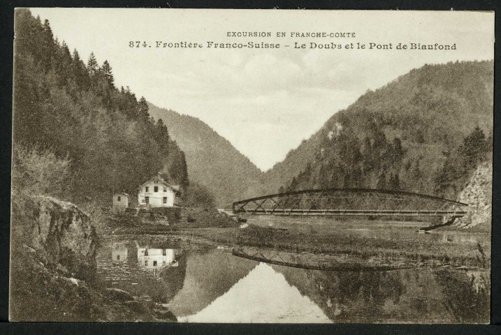 Le Doubs et le pont de Biaufond