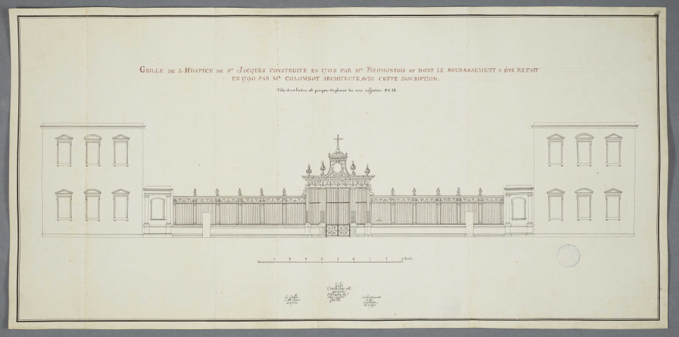 Grille de l'hospice de Saint-Jacques
