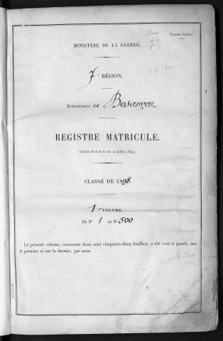 Volume1, nos 1 à 500