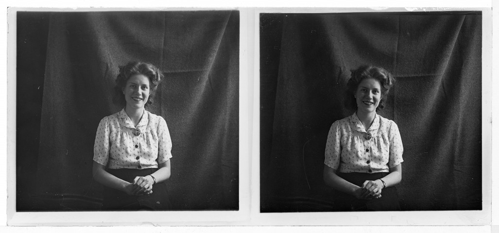 Portrait posé de Marie-Louise, rue des rosiers