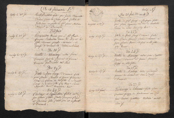 vendémiaire an IV-décembre 1811