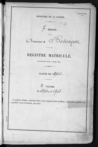 Volume 4, nos 1501 à 1761