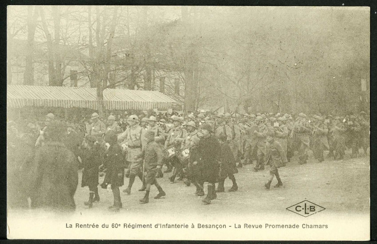 La revue du 60e R.I. à Chamars