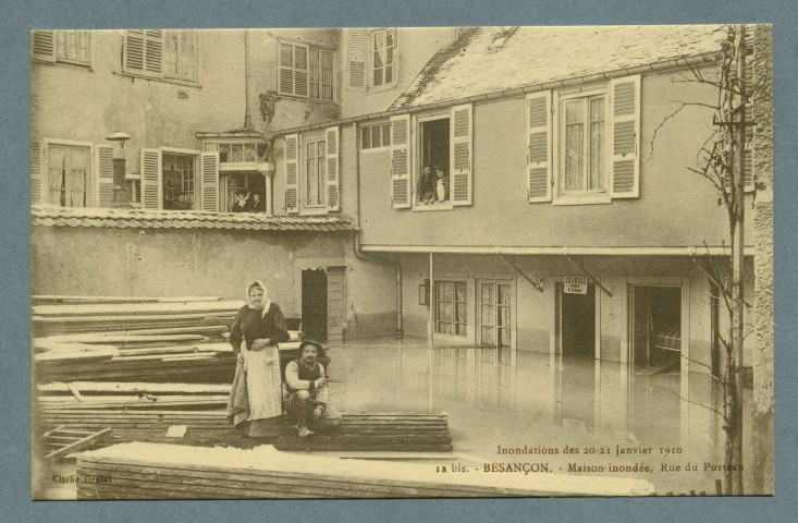 Maison inondée rue du Porteau