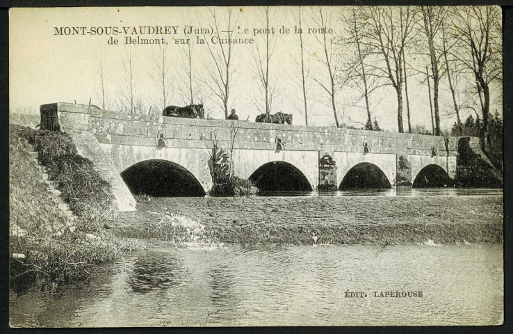 Le pont de la route de Belmont, sur la Cuisance