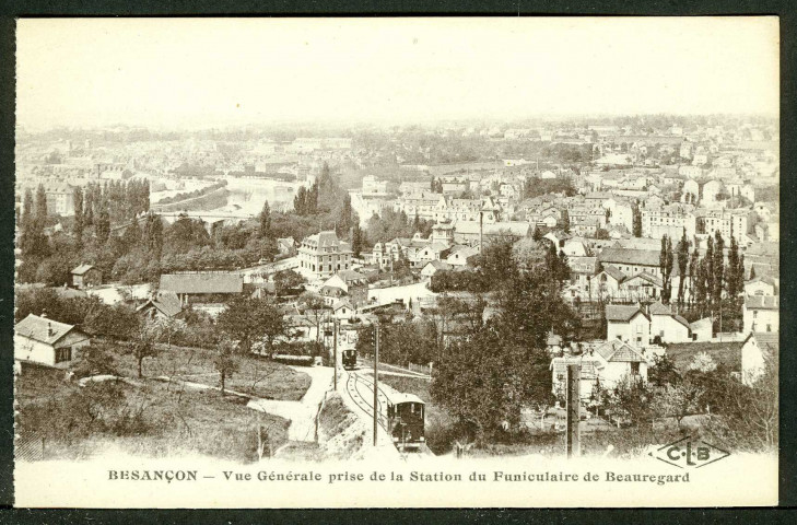 Vue prise de la station du funiculaire de Beauregard