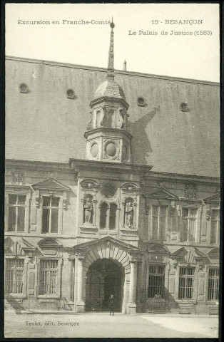 Le palais de justice, façade sur la rue Sambin