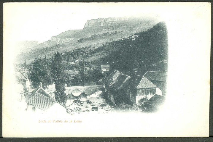 Cascade et vieux pont sur la Loue