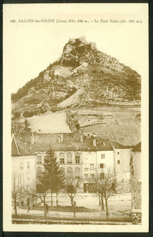 Vue de Salins et du fort Belin