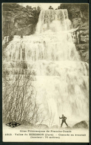 Vallée du Hérisson (Jura). Cascade en Eventail
