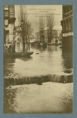 Le torrent à l'entrée de la rue Claude Pouillet