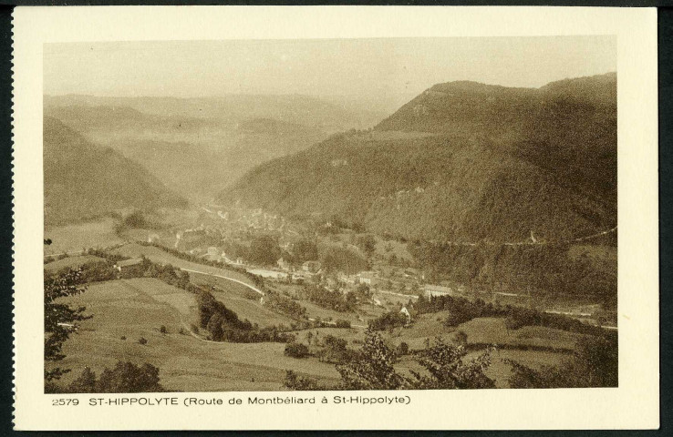 La route de Montbéliard à Saint-Hippolyte
