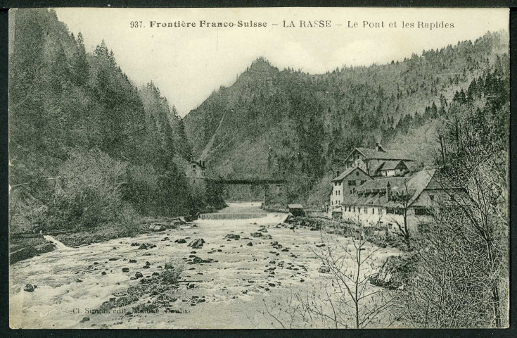Les Rasses, le pont et les rapides