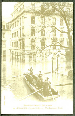 Square Saint-Amour, inondations 1910