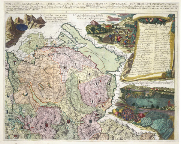 Cartes anciennes de la Suisse