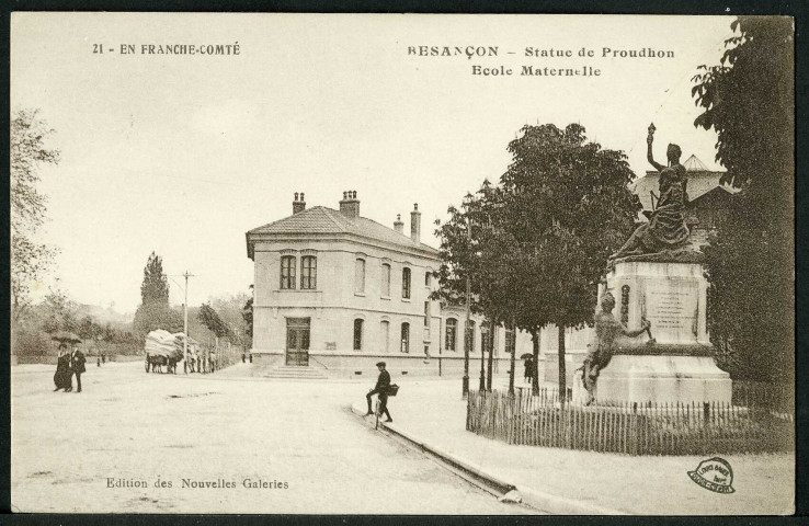 Vue de la statue Proudhon