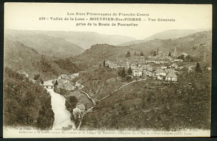 Vue générale prise de la route de Pontarlier
