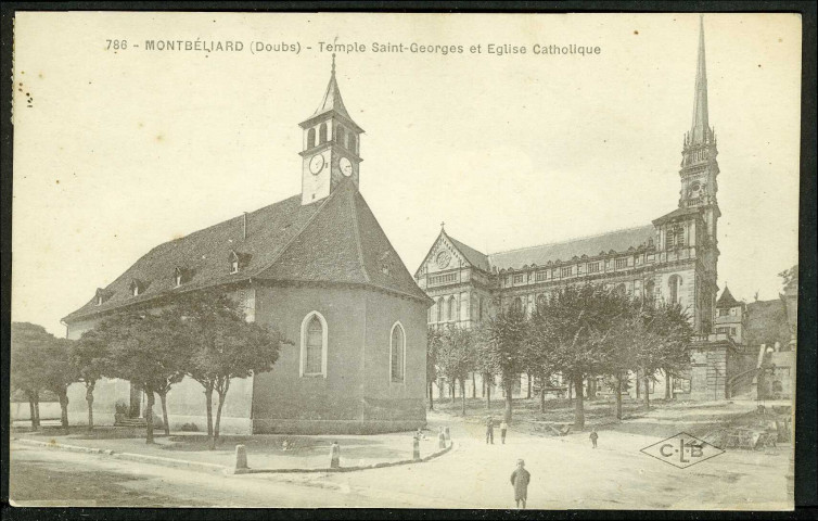 Temple Saint-Georges et église catholique