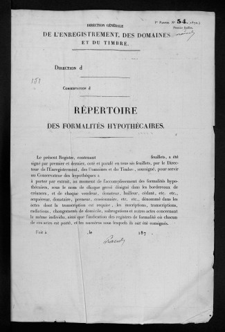 Volume n° 151