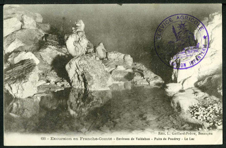 Environs de Valdahon. Puits de Poudrey. Le lac