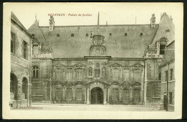 Le palais de justice, façade sur la rue Sambin