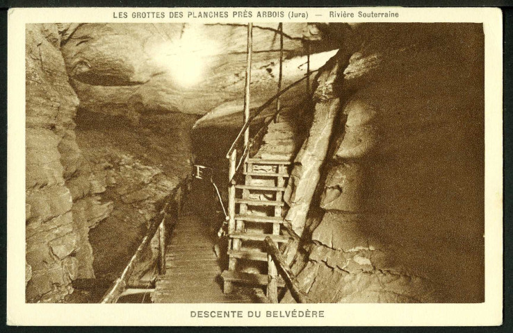 Les grottes, descente du belvédère