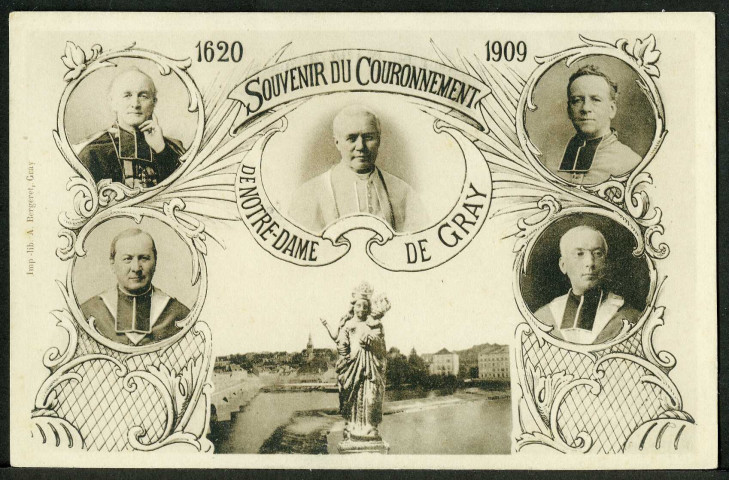 Souvenir du couronnement de Notre-Dame de Gray