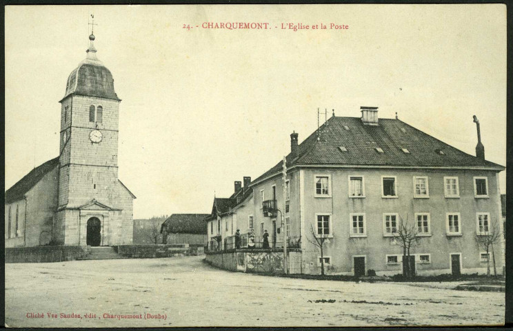 L'église et la poste
