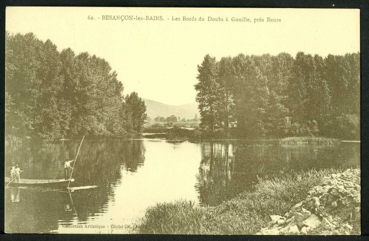 Les bords du Doubs à Gouille près Beure