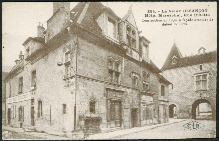 Hôtel Mareschal, rue Rivotte