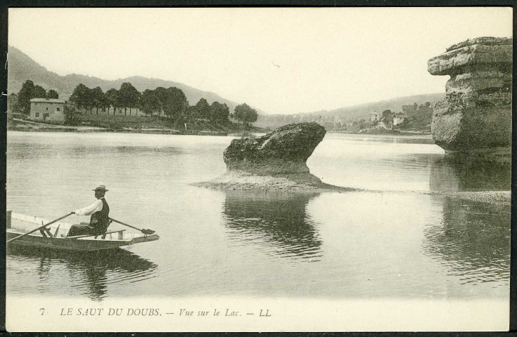 Le saut du Doubs, vue sur le lac