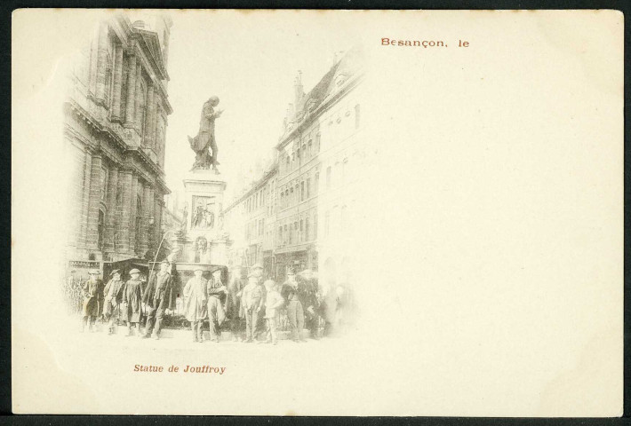 Vue de la statue du marquis de Jouffroy