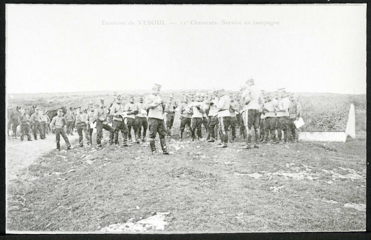 11e chasseurs, service en campagne