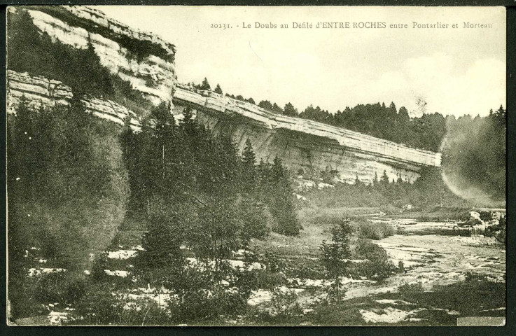 Le défilé d'Entre-Roches, entre Pontarlier et Morteau