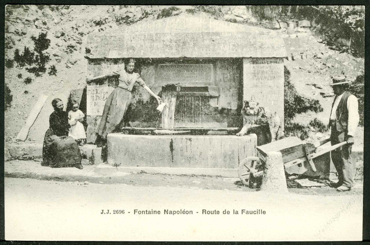 Fontaine Napoléon. Route de la Faucille