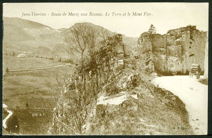 Route de Morez aux Rousses. Le Turu et le Mont Fier