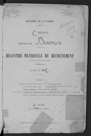Volume 4, nos 1501 à 2000