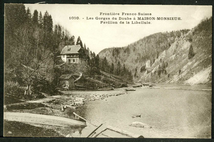 Les gorges du Doubs à Maison Monsieur, pavillon de la Libellule