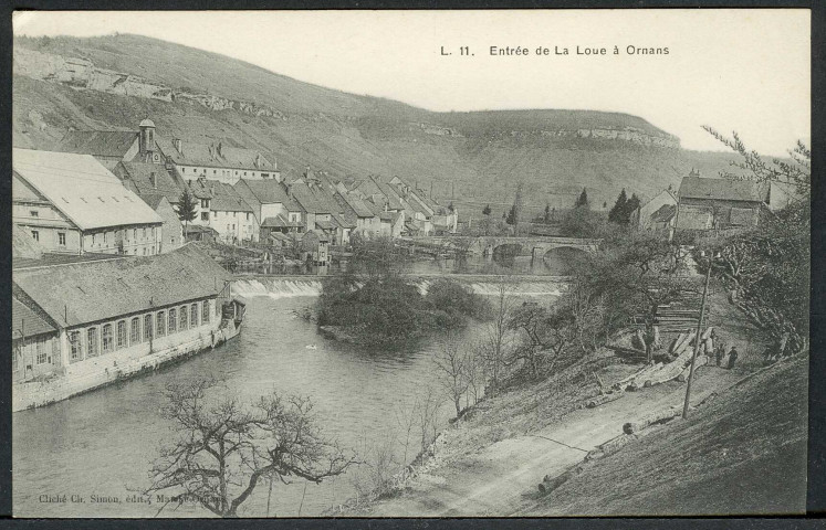 La Loue à son entrée à Ornans