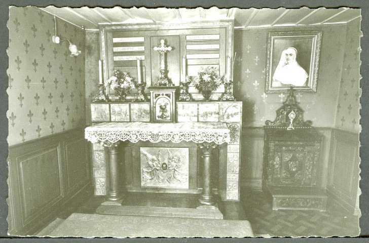 Chambre de Sainte-Jeanne Antide, transformée en oratoire