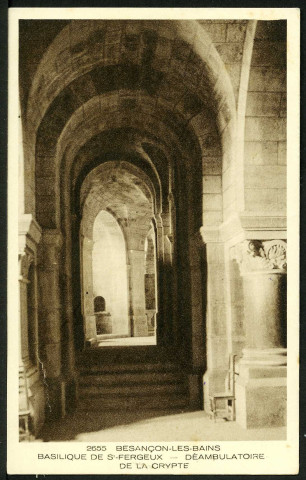 Basilique de Saint-Ferjeux, déambulatoire de la crypte