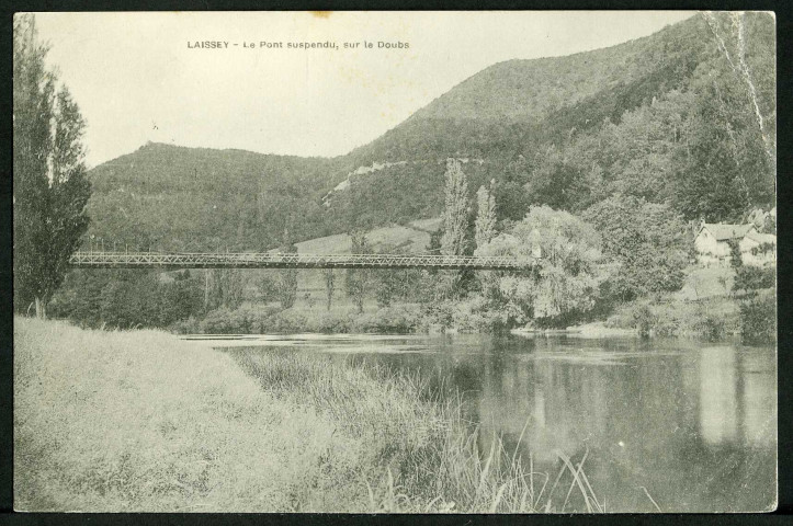 Le pont suspendu sur le Doubs
